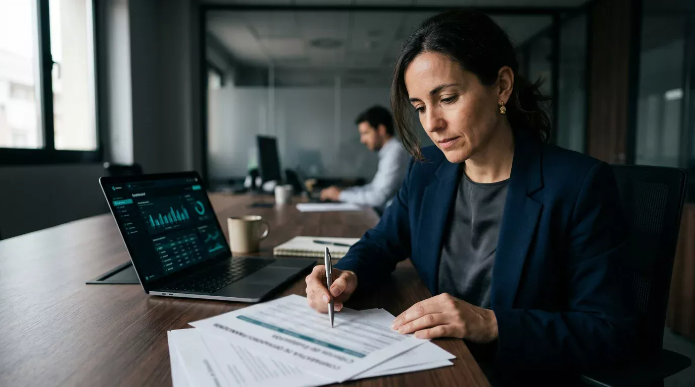 Analista revisa documentación de casas de apuestas españolas con licencia DGOJ y compatibilidad Skrill